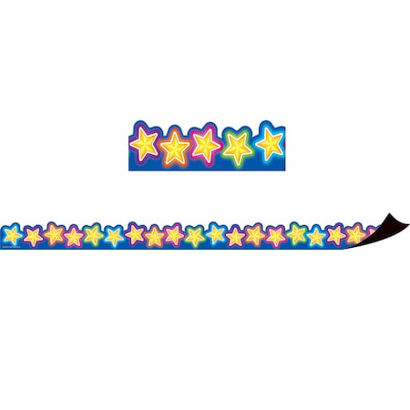 Teacher Created Resources Magnetic Borders, Neon Stars, 24 Feet/Pack, PK3 TCR77128